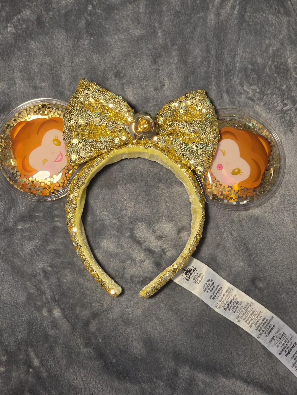 Disney Minnie Ears Belle Sequin Headband